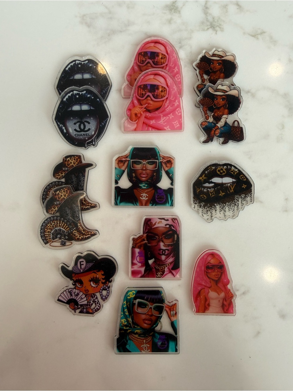 Beautiful Acrylic Charms…Hand crafted